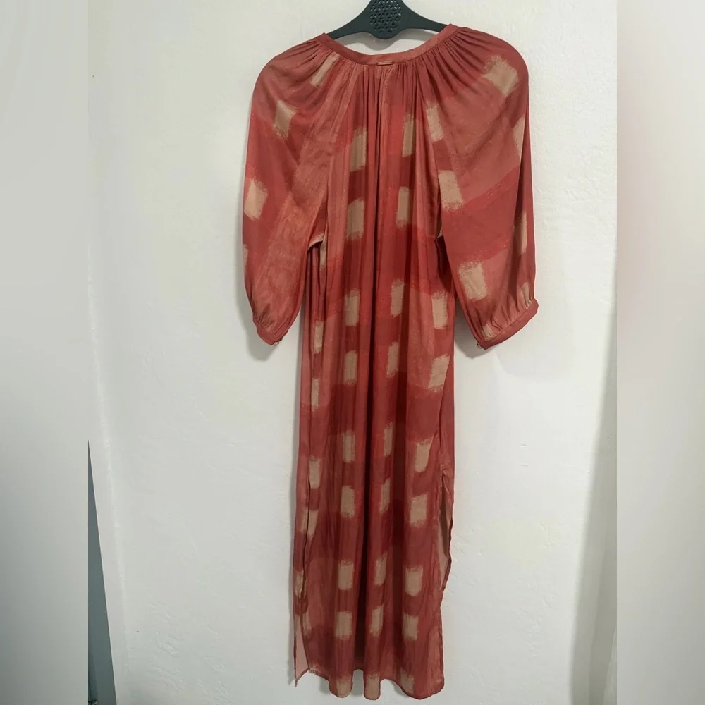 Cali Dreaming Sheer Boho Midi Dress / Beach Cover Up Size 1 Anthropology style